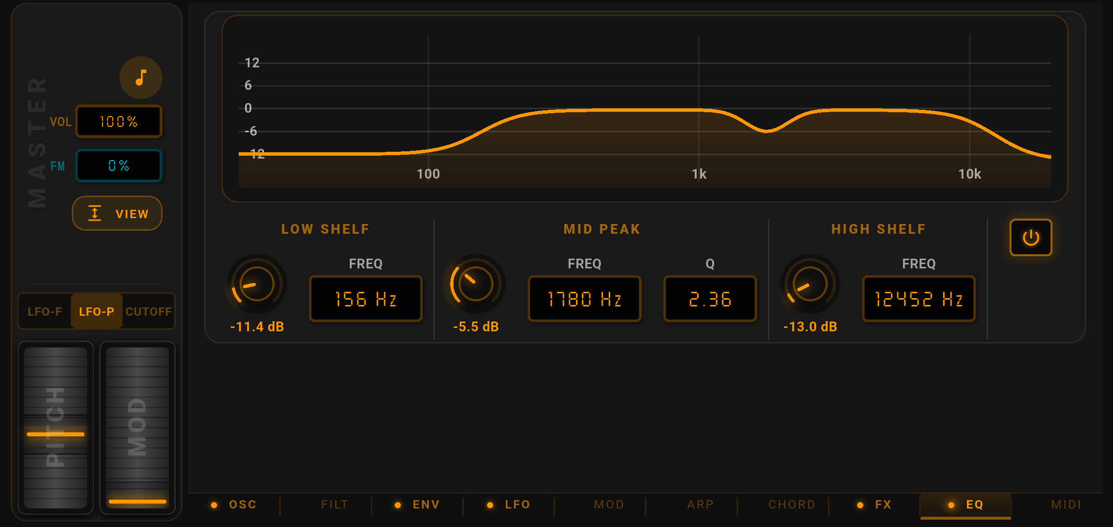 Immediate sound shaping