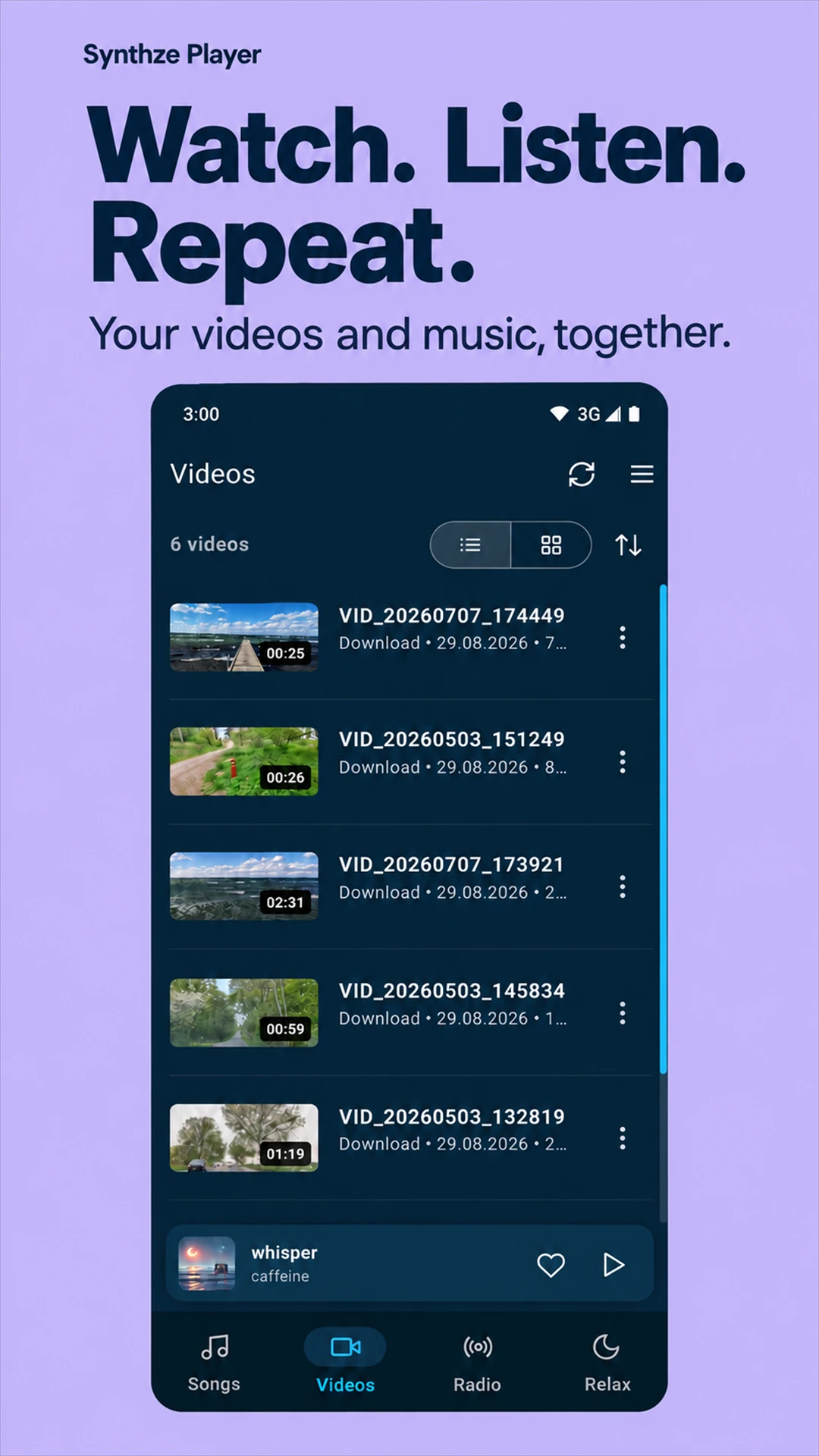 Synthze Player video player