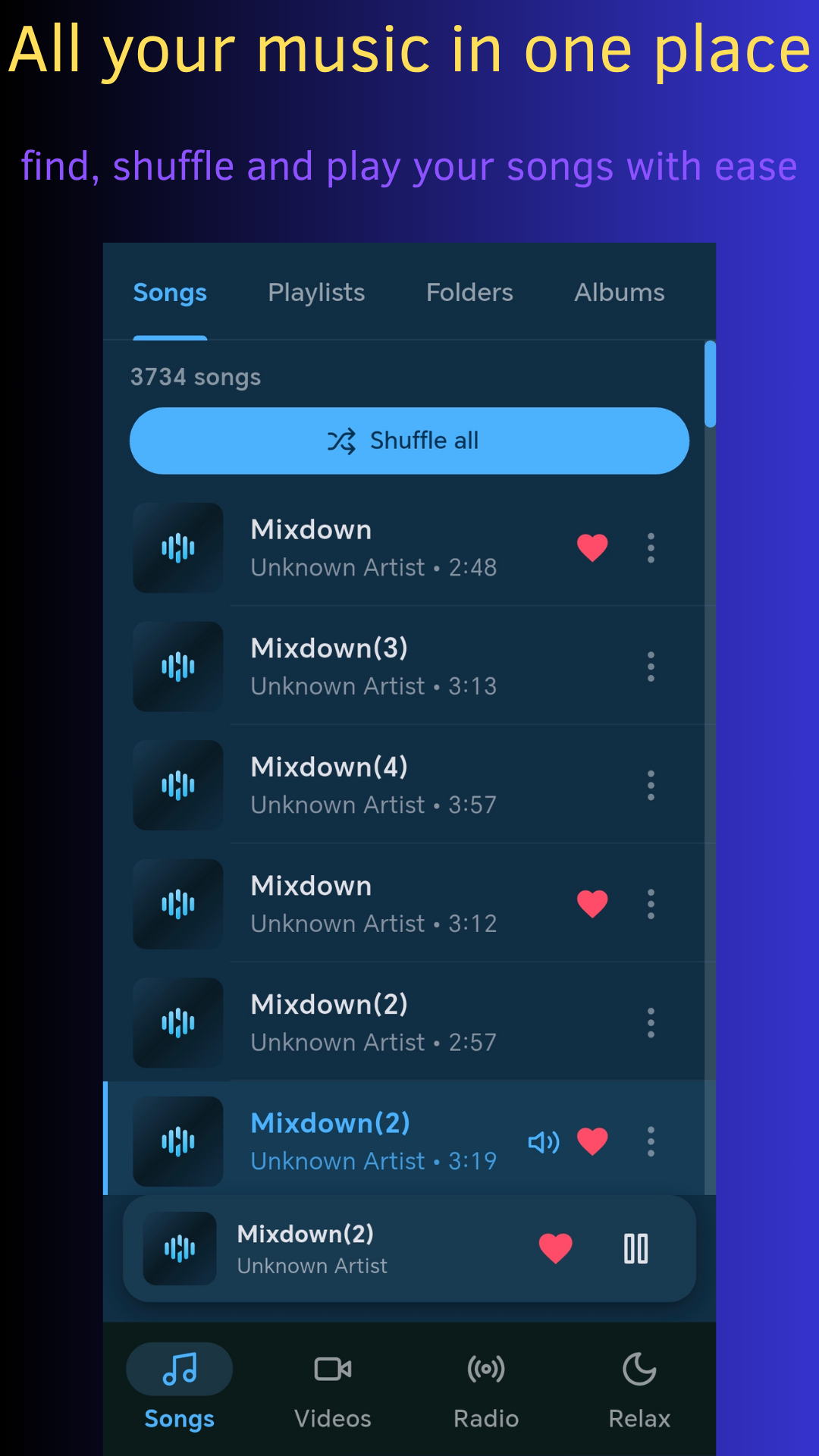Synthze Player app showcase 1